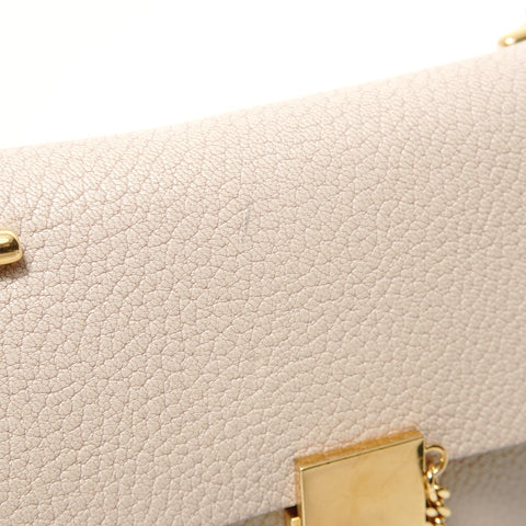 Chloe Drew Leather Chain Shoulder Bag beige WS28202
