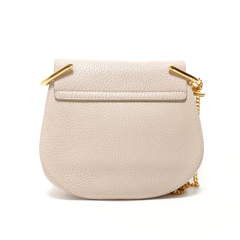 Chloe Drew Leather Chain Shoulder Bag beige WS28202