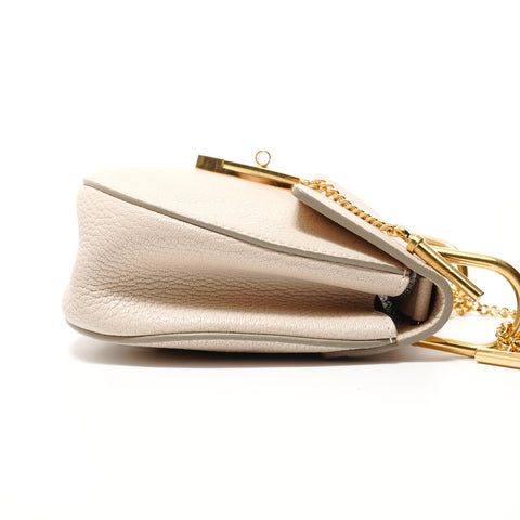 Chloe Drew Leather Chain Shoulder Bag beige WS28202