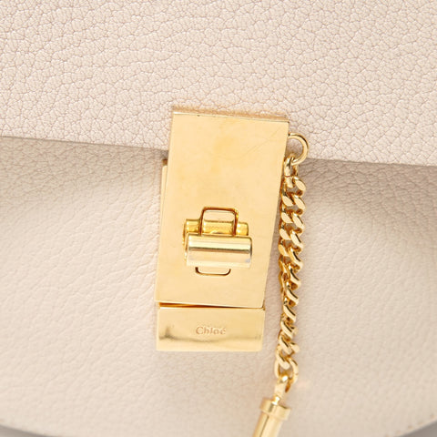 Chloe Drew Leather Chain Shoulder Bag beige WS28202