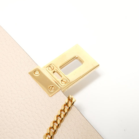 Chloe Drew Leather Chain Shoulder Bag beige WS28202