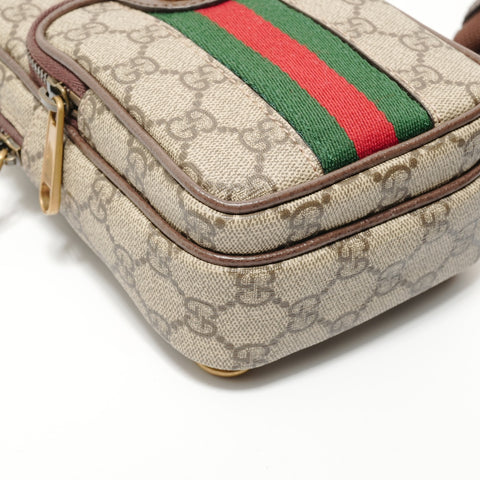 GUCCI GG Supreme Ophidia Body Bag Shoulder Bag Brown WS28203