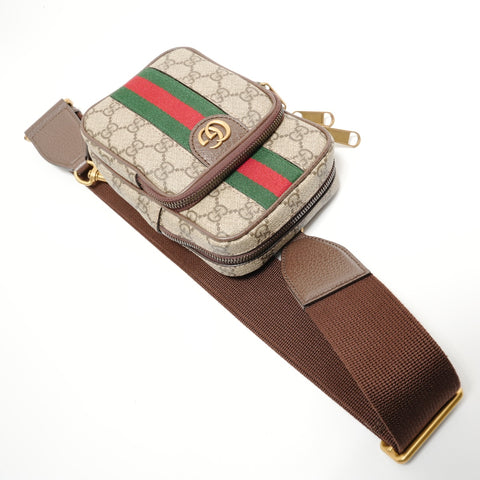 GUCCI GG Supreme Ophidia Body Bag Shoulder Bag Brown WS28203