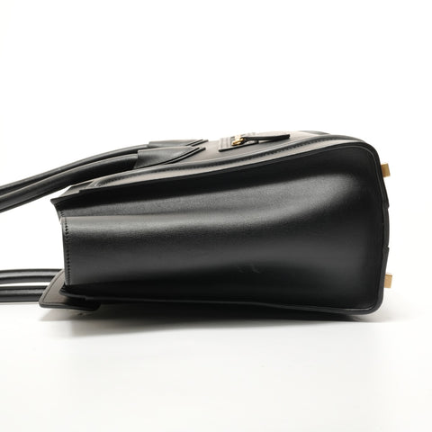 CELINE Luggage Micro Shopper Leather Handbag black WS28204