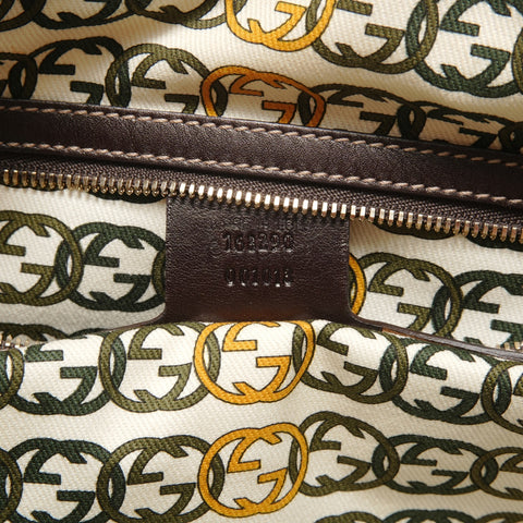 GUCCI 85th Anniversary Limited Edition Velour Shoulder Bag Brown WS28205