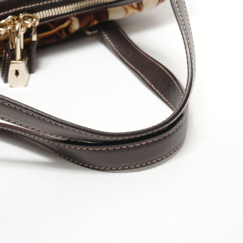 GUCCI 85th Anniversary Limited Edition Velour Shoulder Bag Brown WS28205