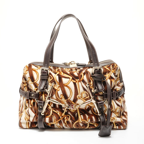 GUCCI 85th Anniversary Limited Edition Velour Shoulder Bag Brown WS28205
