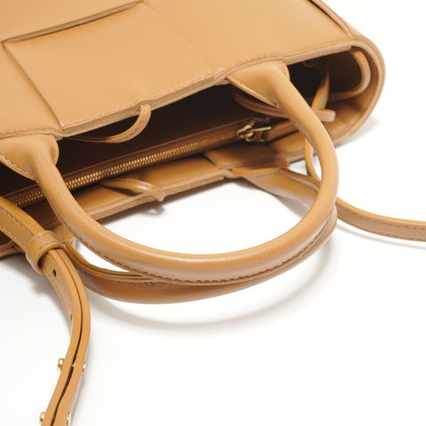 BOTTEGAVENETA Maxi INTRECCIATO Mini Arco 2-way Handbag Brown WS28207