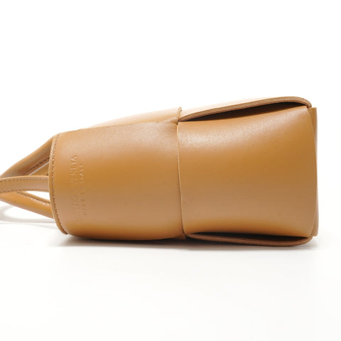 BOTTEGAVENETA Maxi INTRECCIATO Mini Arco 2-way Handbag Brown WS28207