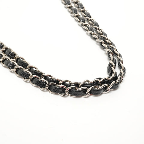 CHANEL Item No. 18, 2013-2014, Caviar Skin Matelass, Metal Silver Shoulder Bag black WS28209
