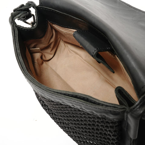 CHANEL Item No. 18, 2013-2014 Wild Stitch Gunmetal Shoulder Bag black WS28211
