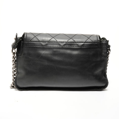 CHANEL Item No. 18, 2013-2014 Wild Stitch Gunmetal Shoulder Bag black WS28211