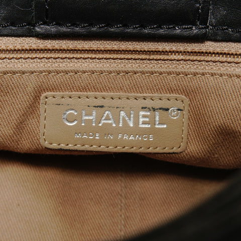 CHANEL Item No. 18, 2013-2014 Wild Stitch Gunmetal Shoulder Bag black WS28211