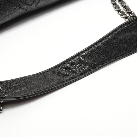 CHANEL Number 10s 2005-2006 Wild Stitch Cruise Line Shoulder Bag black WS28212