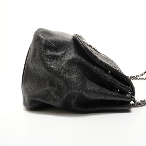 CHANEL Number 10s 2005-2006 Wild Stitch Cruise Line Shoulder Bag black WS28212