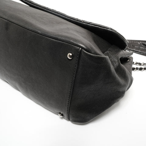 CHANEL Number 10s 2005-2006 Wild Stitch Cruise Line Shoulder Bag black WS28212