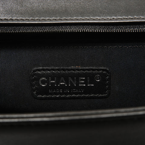 CHANEL Item No. 19, Boy Chanel, Gunmetal Shoulder Bag black WS28213