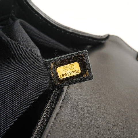 CHANEL Item No. 19, Boy Chanel, Gunmetal Shoulder Bag black WS28213