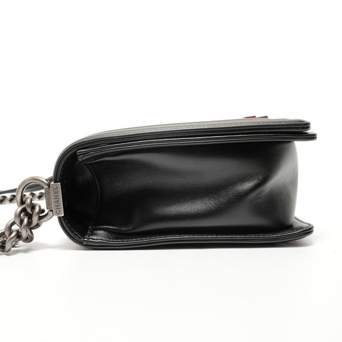 CHANEL Item No. 19, Boy Chanel, Gunmetal Shoulder Bag black WS28213