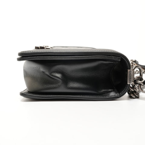CHANEL Item No. 19, Boy Chanel, Gunmetal Shoulder Bag black WS28213