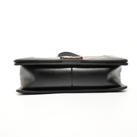 CHANEL Item No. 19, Boy Chanel, Gunmetal Shoulder Bag black WS28213