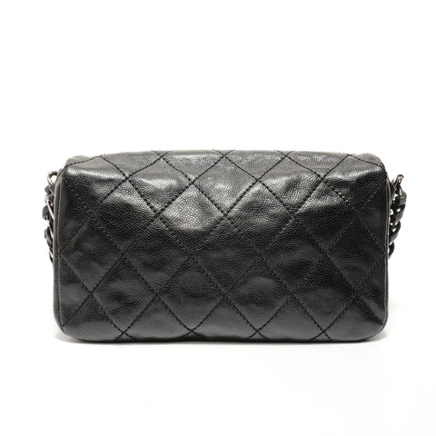 CHANEL Item No. 11: COCO Mark Caviar Skin Luxury Line Shoulder Bag black WS28214