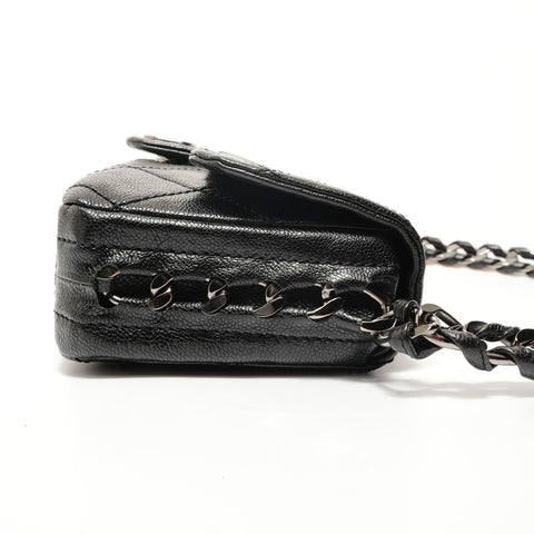CHANEL Item No. 11: COCO Mark Caviar Skin Luxury Line Shoulder Bag black WS28214