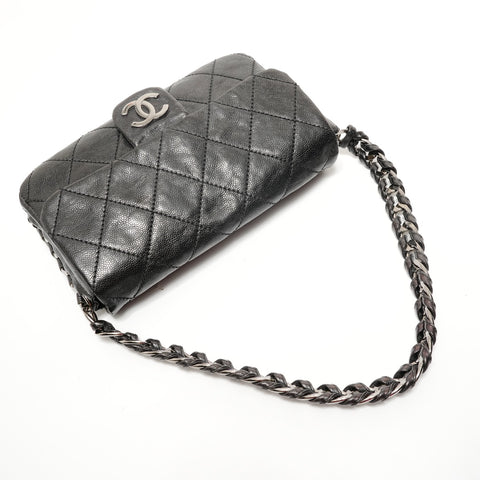 CHANEL Item No. 11: COCO Mark Caviar Skin Luxury Line Shoulder Bag black WS28214