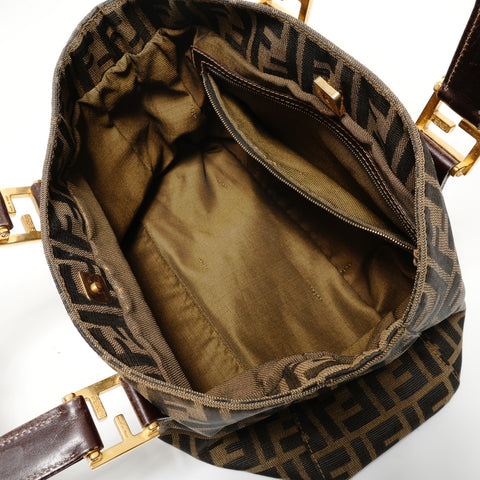 FENDI Zucca canvas Handbag Brown WS28216