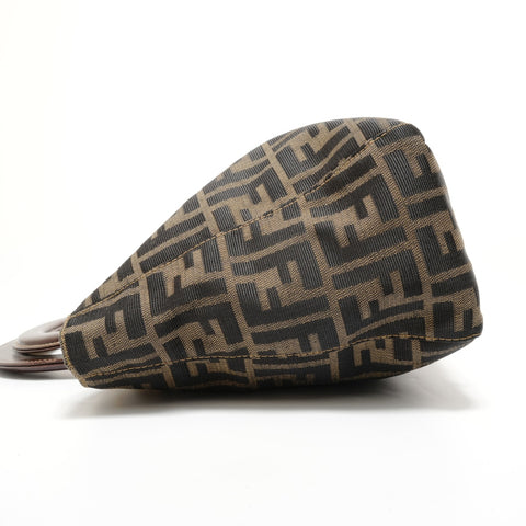 FENDI Zucca canvas Handbag Brown WS28216
