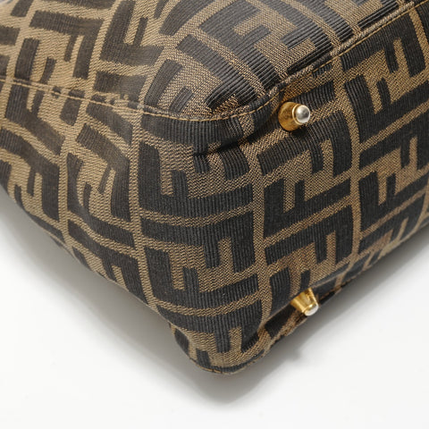 FENDI Zucca canvas Handbag Brown WS28216