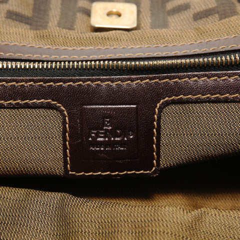 FENDI Zucca canvas Handbag Brown WS28216