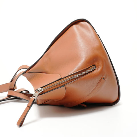 LOEWE Hammock Anagram 2-Way Leather Handbag Brown WS28217