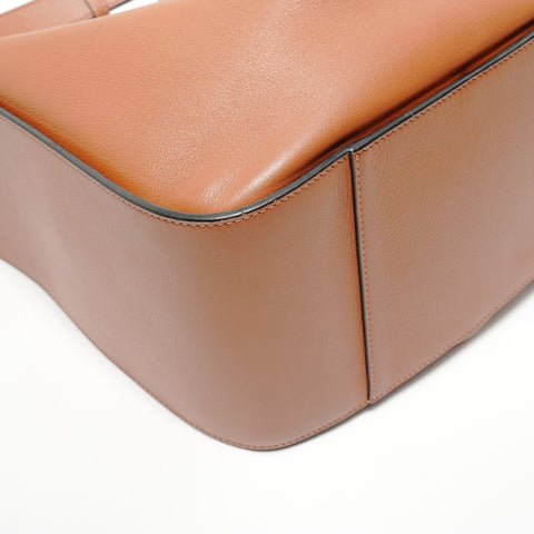 LOEWE Hammock Anagram 2-Way Leather Handbag Brown WS28217