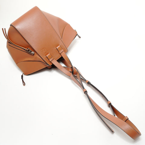 LOEWE Hammock Anagram 2-Way Leather Handbag Brown WS28217