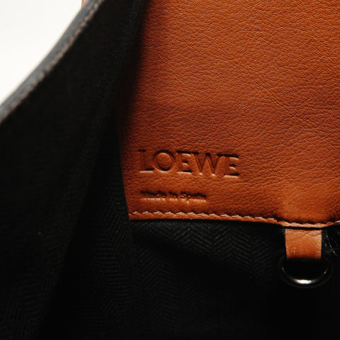 LOEWE Hammock Anagram 2-Way Leather Handbag Brown WS28217