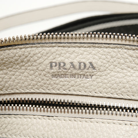 PRADA Vittero Dyno Shoulder Bag white WS28218