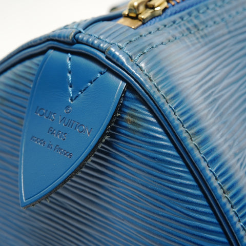 LOUIS VUITTON Epi Speedy 28 (1995) Handbag blue WS28219
