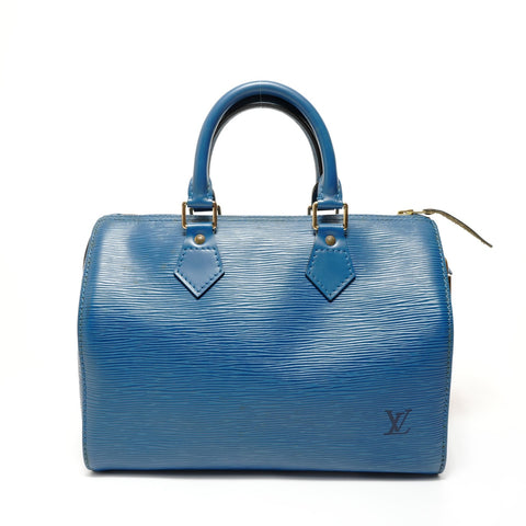 LOUIS VUITTON Epi Speedy 28 (1995) Handbag blue WS28219