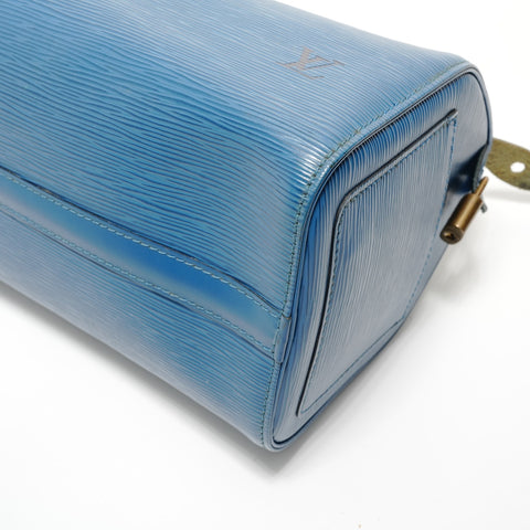 LOUIS VUITTON Epi Speedy 28 (1995) Handbag blue WS28219