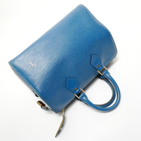 LOUIS VUITTON Epi Speedy 28 (1995) Handbag blue WS28219
