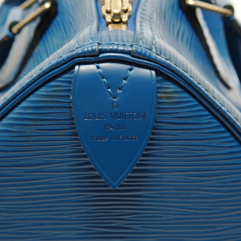 LOUIS VUITTON Epi Speedy 28 (1995) Handbag blue WS28219