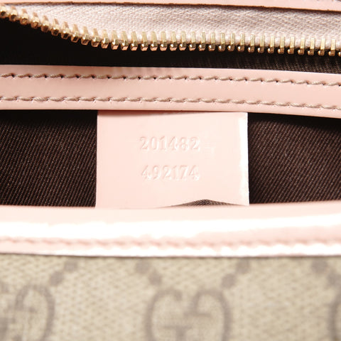 GUCCI GG Supreme Ink Leather Tote Bag beige WS28221
