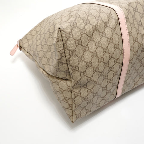 GUCCI GG Supreme Ink Leather Tote Bag beige WS28221