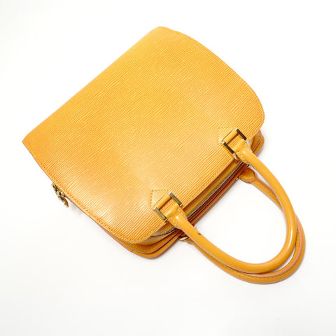 LOUIS VUITTON 2001 Pont Neuf Epi Handbag yellow WS28223