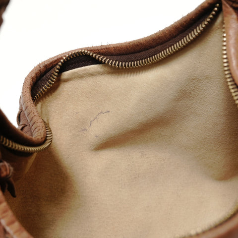 BOTTEGAVENETA INTRECCIATO Hobo Shoulder Bag Brown WS28227