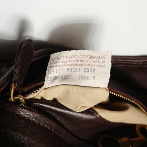 BOTTEGAVENETA INTRECCIATO leather Shoulder Bag Brown WS28228