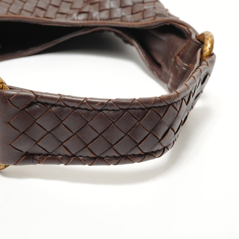 BOTTEGAVENETA INTRECCIATO leather Shoulder Bag Brown WS28228