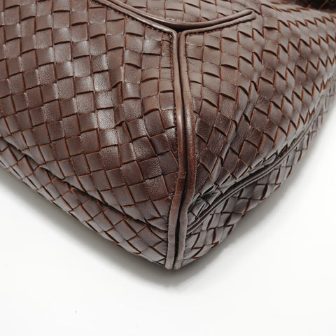 BOTTEGAVENETA INTRECCIATO leather Shoulder Bag Brown WS28228