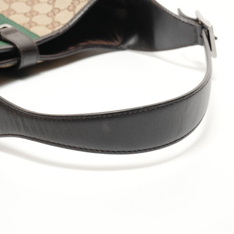 GUCCI GG canvas jackie one belt Shoulder Bag Brown WS28229